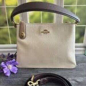 Coach Double Zip Shoulder Bag In Colorblock - C0698 Excellent Condition